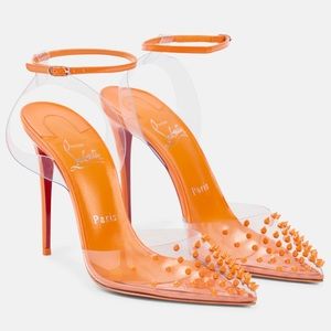 Spikoo Louboutin size 9 orange